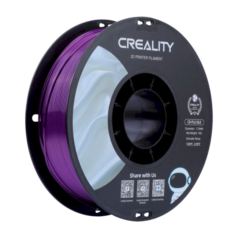 Філамент (пластик) для 3D принтера CREALITY PLA шовковий блиск 1кг, 1.75мм, фіолетовий (3301120005)